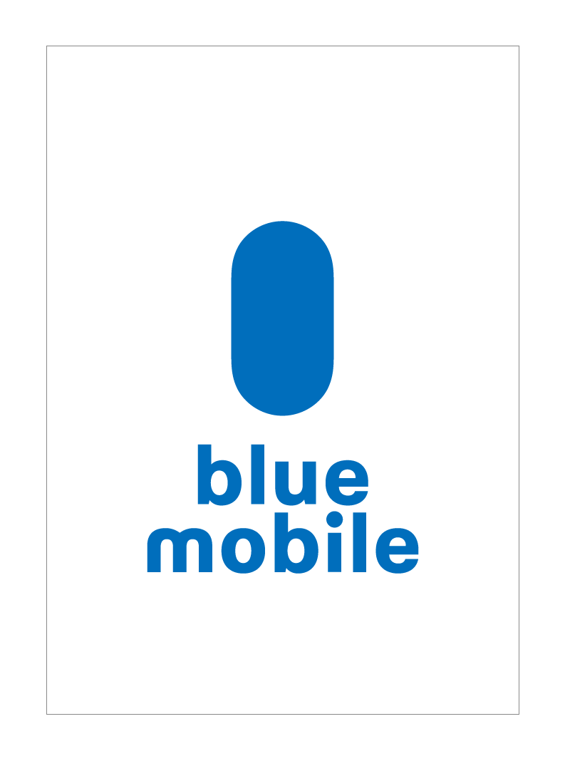 blue mobile ロゴ