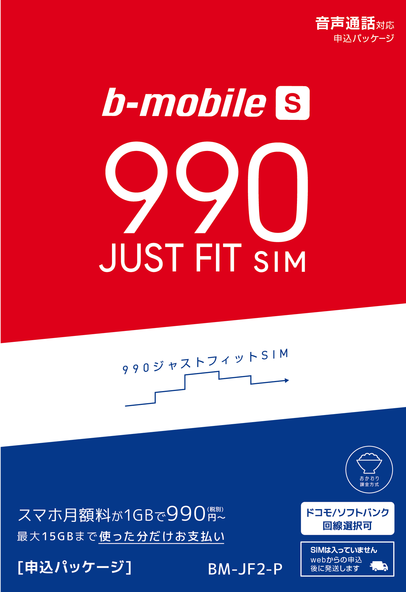 b-mobile S 990ジャストフィットSIMパッケージ画像
