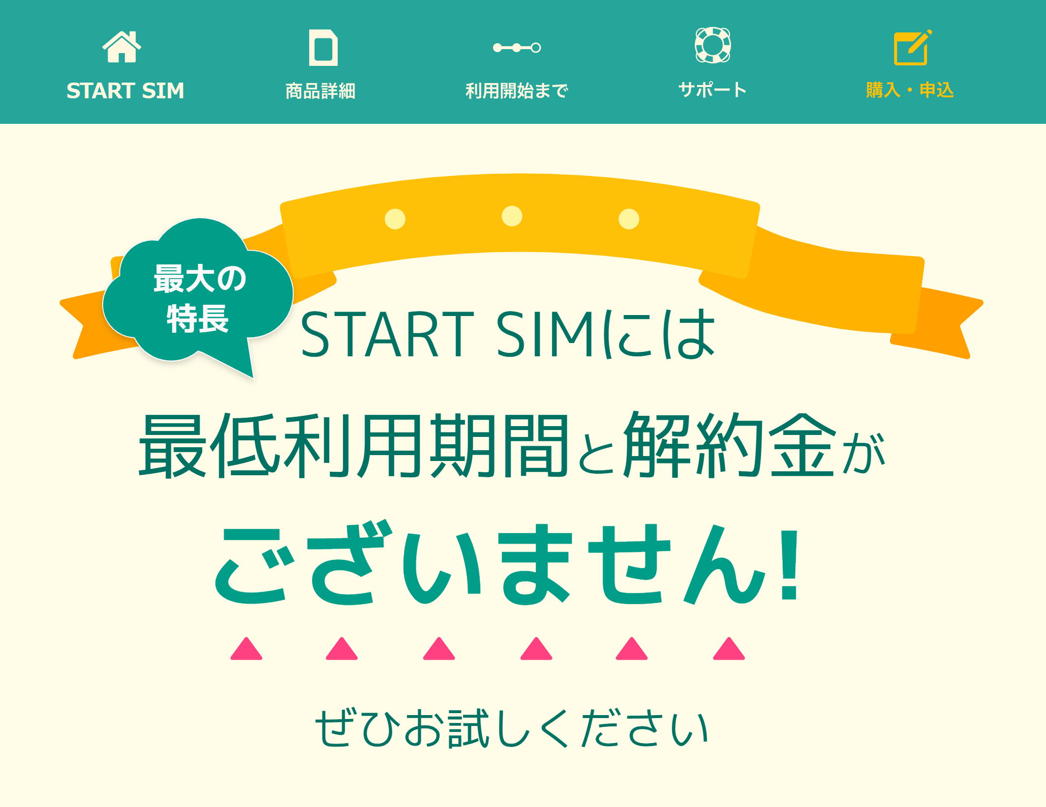 スタートSIMの特長